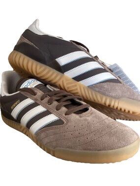 adidas Busenitz Indoor JP8597 Suede Low Top Skate Sneakers  Brown White no box